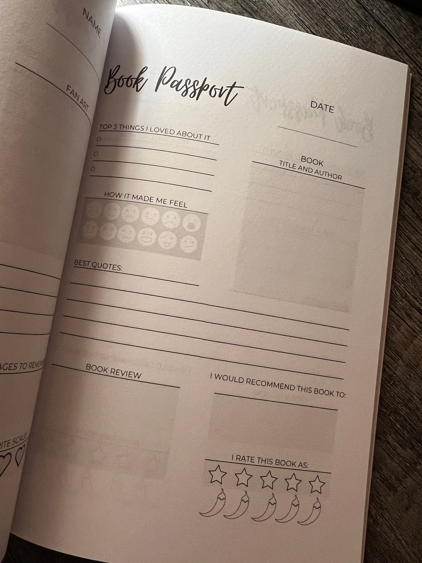 Book Crush Journal- Dark Oz